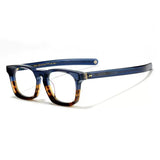 Toft Vintage Acetate Eyeglasses Frame Rectangle Frames Southood C-Blue Leopard 