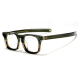 Toft Vintage Acetate Eyeglasses Frame Rectangle Frames Southood C-Green Brown 