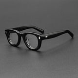 Ugo Vintage Acetate Glasses Frame Oval Frames Southood Black 