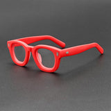 Ugo Vintage Acetate Glasses Frame Oval Frames Southood Matte Red 