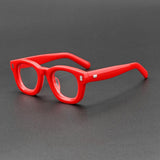 Ugo Vintage Acetate Glasses Frame Oval Frames Southood Red 