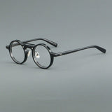 Van Retro Round Acetate Glasses Frame Round Frames Southood Black 
