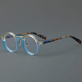 Van Retro Round Acetate Glasses Frame Round Frames Southood Blue 