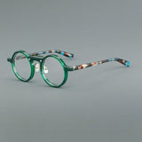 Van Retro Round Acetate Glasses Frame Round Frames Southood Green 