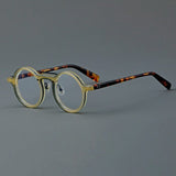 Van Retro Round Acetate Glasses Frame Round Frames Southood Yellow 