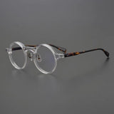 Van Vintage Round Acetate Optical Glasses Frame Round Frames Southood Clear 
