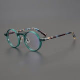 Van Vintage Round Acetate Optical Glasses Frame Round Frames Southood Green 