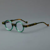 Veda Vintage Round Acetate Glasses Frame Round Frames Southood Green 