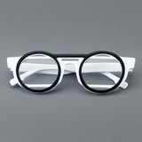 Umi Acetate Round Retro Glasses Frame