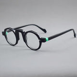 Ya Vintage Acetate Glasses Frame Geometric Frames Southood Black 