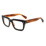 Sutton Retro Rectangle Acetate Glasses Frame