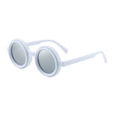 Zev Retro Round ND Dimming Sunglasses Sunglasses Southood White 