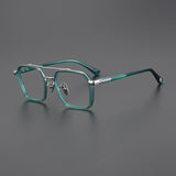 Keller Ultralight Vintage Double Bridge Titanium Glasses Frame