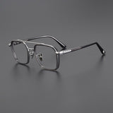 Keller Ultralight Vintage Double Bridge Titanium Glasses Frame