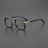 Keller Ultralight Vintage Double Bridge Titanium Glasses Frame