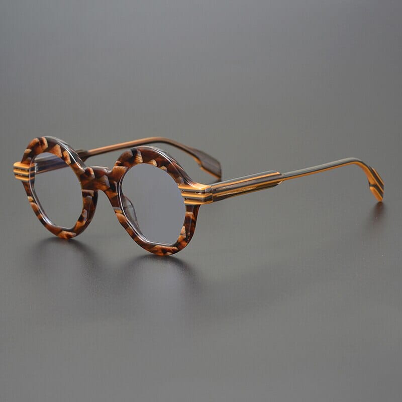 Tenika Vintage Acetate Round Glasses Frame