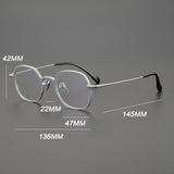 Cally Vintage Pure titanium Eyeglasses Frame