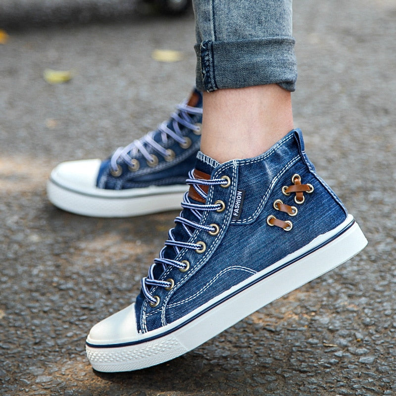 Fashion Women Canvas High Top Sneakers