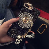 3D Diamond Bling Glitter Tassel Stars Chain Case