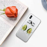 Cute Cartoon Fruit Avocado Phone Case for iphone 13 11 12 13 mini pro XS MAX SE