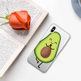 Cute Cartoon Fruit Avocado Phone Case for iphone 13 11 12 13 mini pro XS MAX SE