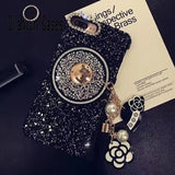 3D Diamond Bling Glitter Tassel Stars Chain Case
