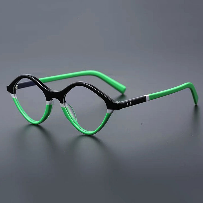 Ray Retro Color Stripe Acetate Glasses Frame
