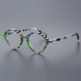 Ray Retro Color Stripe Acetate Glasses Frame