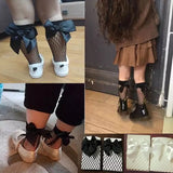 Fashion Cute Funny Womens Black Mesh Short Ankle Socks