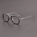 Royce Square Titanium Acetate Glasses Frame