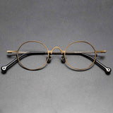 Briar Titanium Vintage Round Eyeglasses Frames