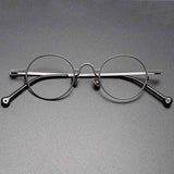 Briar Titanium Vintage Round Eyeglasses Frames