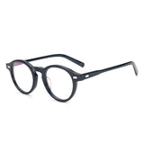 Hiram Retro Round Acetate Optical Glasses Frame
