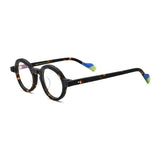 Yael Vintage Round Acetate Glasses Frame