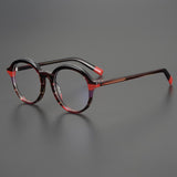 Triyonna Round Vintage Acetate Glasses Frame