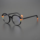 Triyonna Round Vintage Acetate Glasses Frame