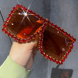 Maren Big Frame Rhinestone Sunglasses