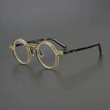 Abudy Vintage Round Acetate Glasses Frame