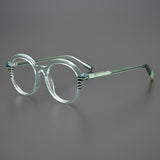 Triyonna Round Vintage Acetate Glasses Frame