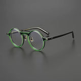 Abudy Vintage Round Acetate Glasses Frame