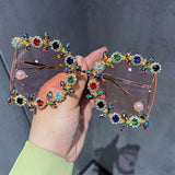 Carleigh Vintage Rhinestone Sunglasses