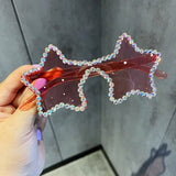 Elianna Funny Party Rhinestone Sunglasses