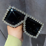 Maren Big Frame Rhinestone Sunglasses