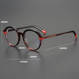 Triyonna Round Vintage Acetate Glasses Frame