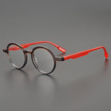 Matherne Retro Round Acetate Glasses Frame