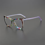 Cameo Acetate Cat Eye Glasses Frame