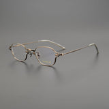 Reid Retro Rectangle Titanium Glasses Frame