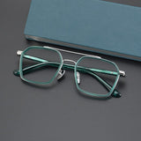 Keller Ultralight Vintage Double Bridge Titanium Glasses Frame