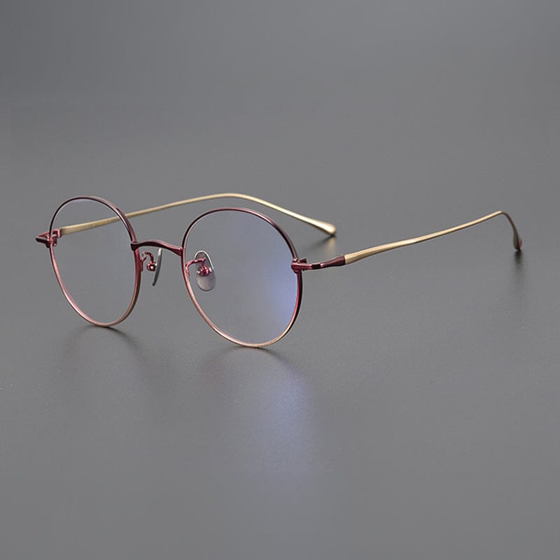 Dael Vintage Round Titanium Eyeglasses Frame