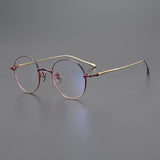 Dael Vintage Round Titanium Eyeglasses Frame